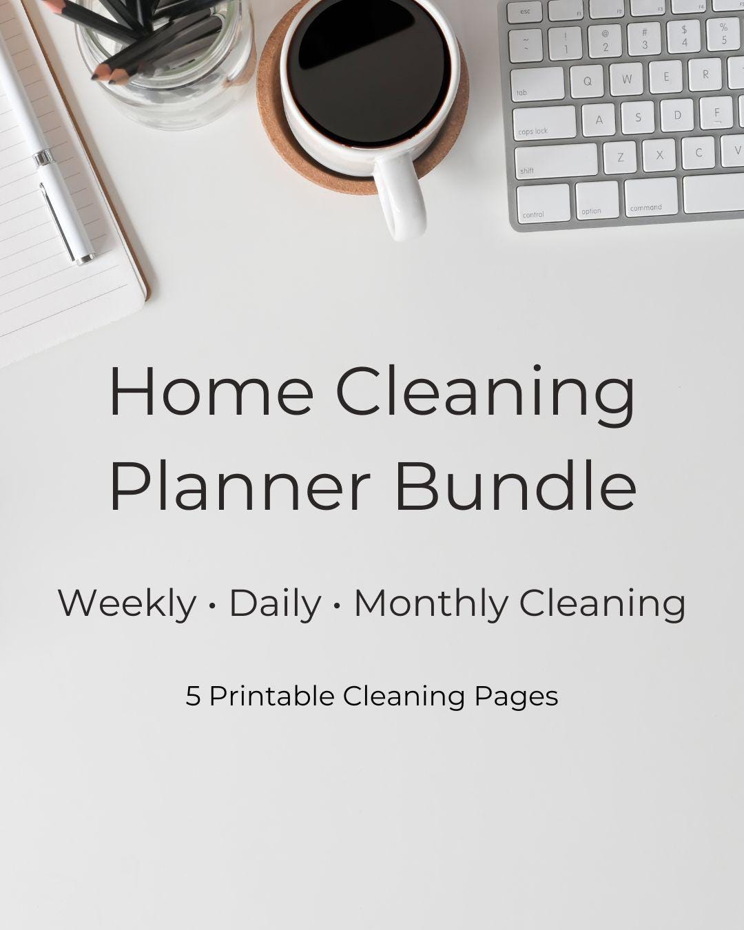 Ultimate Home Cleaning Planner Printable | Weekly, Daily & Monthly ...
