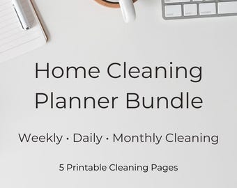 Ultimate Home Cleaning Planner Printable | Weekly, Daily & Monthly Checklist | Speed Clean Reset | Printable Download