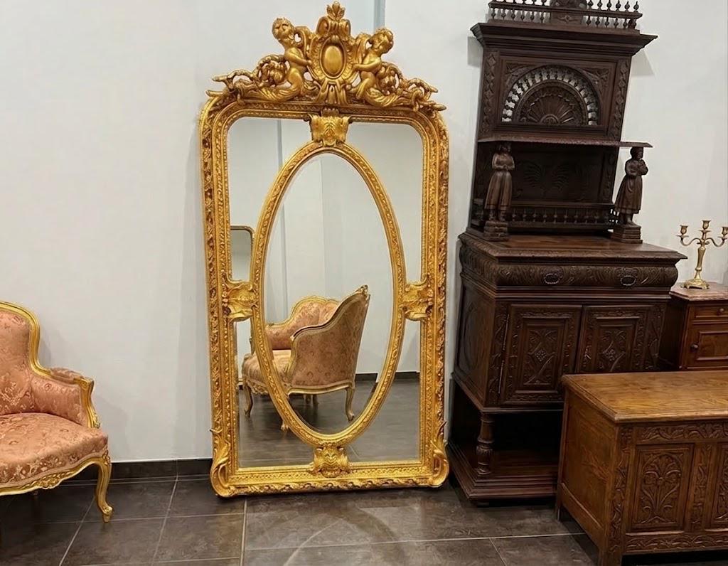 Antique butlers mirror