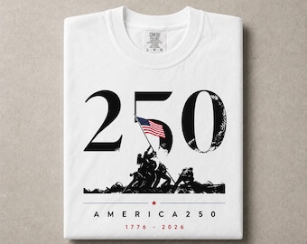 Comfort Colors America 250 Shirt, USA Semiquincentennial T-Shirt, Patriotic US Flag Tee, Vintage 1776 Military Graphic, July 4th Gift
