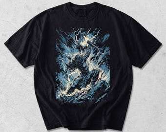 Camiseta con el martillo de Thor, camiseta gráfica de mitología nórdica, camiseta del dios vikingo del trueno, regalo para fans de Marvel con el Mjolnir, estilo urbano vintage.