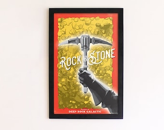 Deep Rock Galactic - "Rock and Stone" Poster 11x17