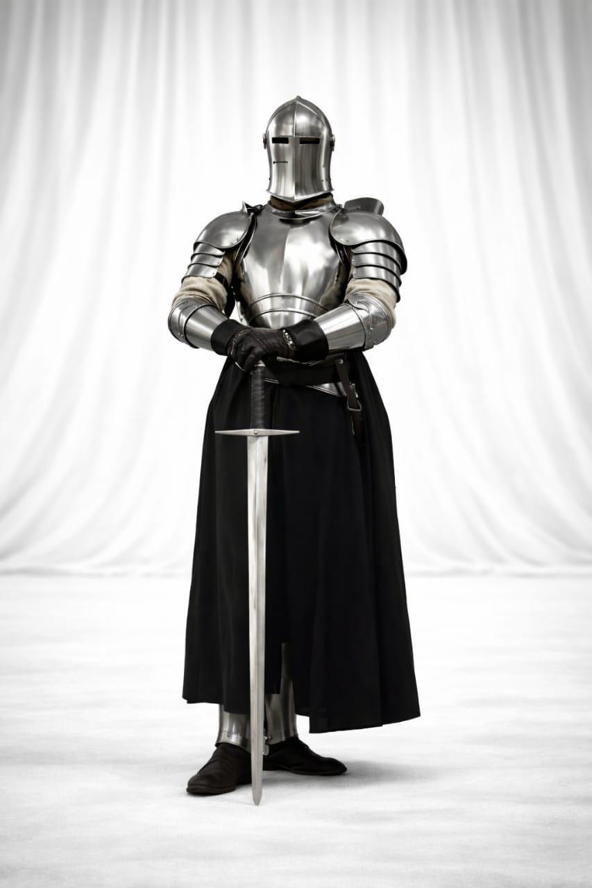 Medieval Knight Armor Suit Wearable Full Plate Armor Mens LARP Cosplay ...