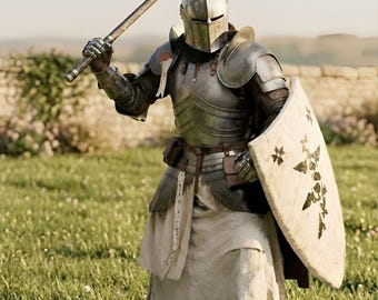 Wearable Steel Knight Armor Suit: Full Plate Medieval Cosplay Costume
