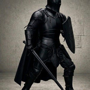 Medieval Barbuta Knight Full Armor Suit | Crusader Steel Plate Armor (Wearable Reenactment Costume) image 3