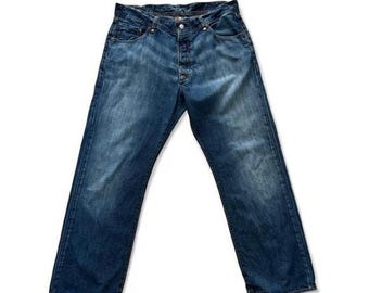 Vintage Y2K Polo Jeans Co RL Carver 36x32 Button Fly Straight Denim