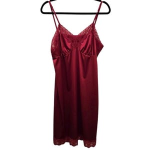 burgundy slip for under dress Saltpetre Women Slip Dress In Natural Maroon For Formal Wear main image 1