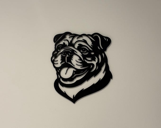 Bulldog wall piece
