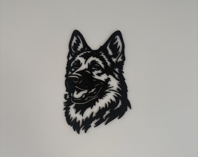 German Shepard wall piece