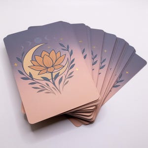 Lunar Lotus Oracle Deck | Mindfulness, Spiritual Reflection & Journaling Cards image 9