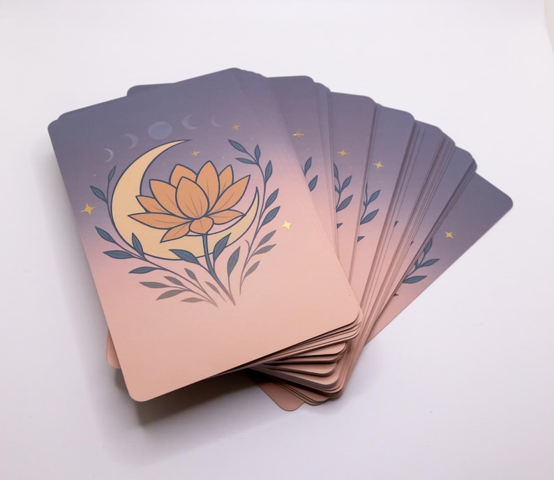 Lunar Lotus Oracle Deck | Mindfulness, Spiritual Reflection & Journaling Cards image 9