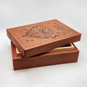 Lunar Lotus Handmade Cherry Box for Oracle Decks - Box ONLY