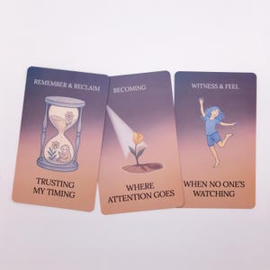 Lunar Lotus Oracle Deck | Mindfulness, Spiritual Reflection & Journaling Cards image 4