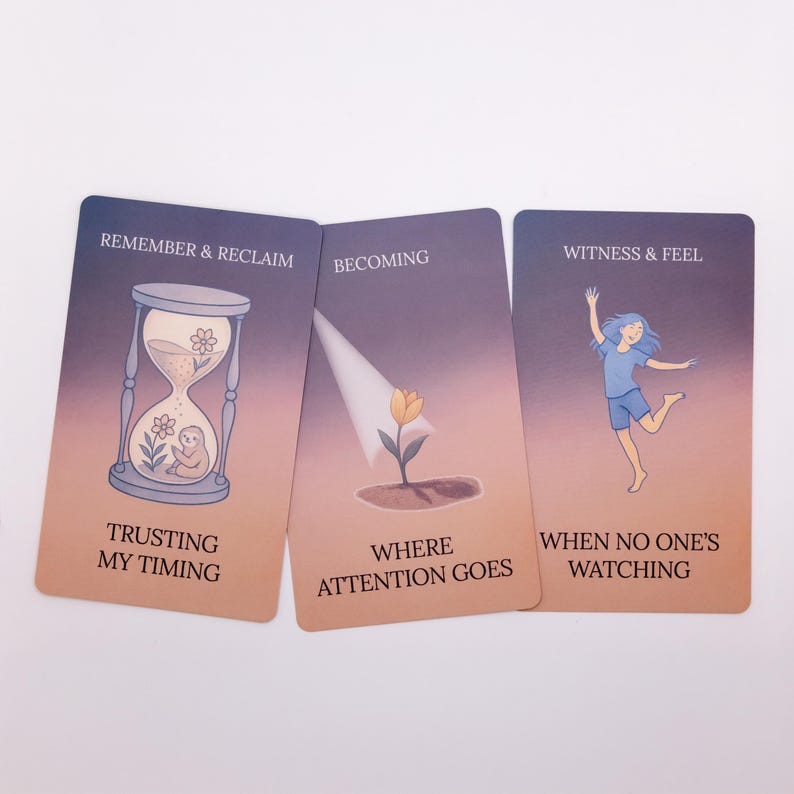 Lunar Lotus Oracle Deck | Mindfulness, Spiritual Reflection & Journaling Cards image 4