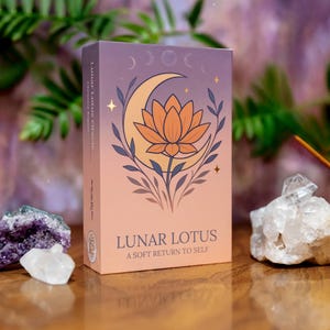 Lunar Lotus Oracle Deck | Mindfulness, Spiritual Reflection & Journaling Cards