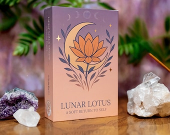 Lunar Lotus Oracle Deck | Mindfulness, Spiritual Reflection & Journaling Cards
