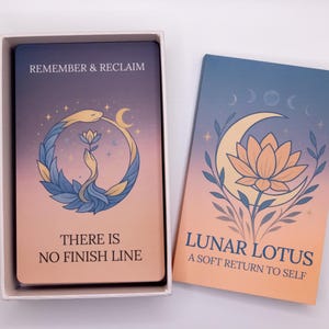 Lunar Lotus Oracle Deck | Mindfulness, Spiritual Reflection & Journaling Cards image 8