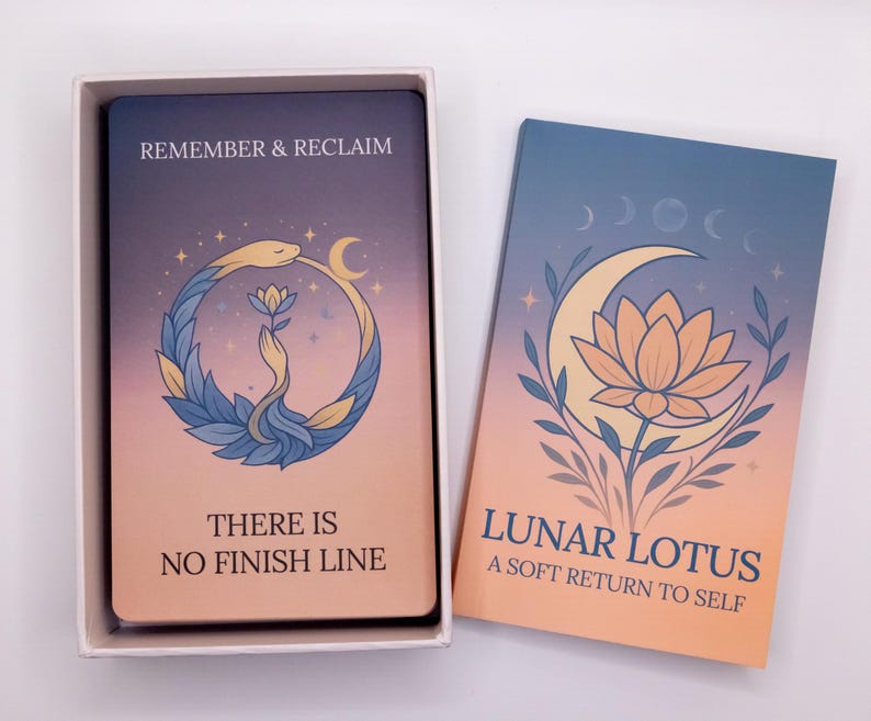 Lunar Lotus Oracle Deck | Mindfulness, Spiritual Reflection & Journaling Cards image 8