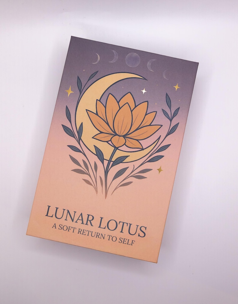 Lunar Lotus Oracle Deck | Mindfulness, Spiritual Reflection & Journaling Cards image 5