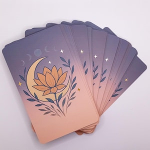Lunar Lotus Oracle Deck | Mindfulness, Spiritual Reflection & Journaling Cards image 3