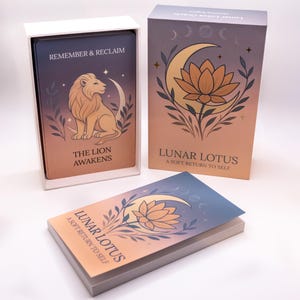 Lunar Lotus Oracle Deck | Mindfulness, Spiritual Reflection & Journaling Cards image 10