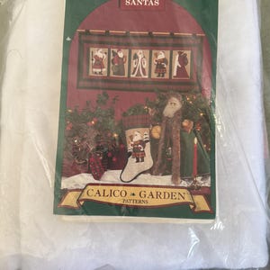 Christmas Theme Quilt Kit Five Santa’s by Calico Garden NIB