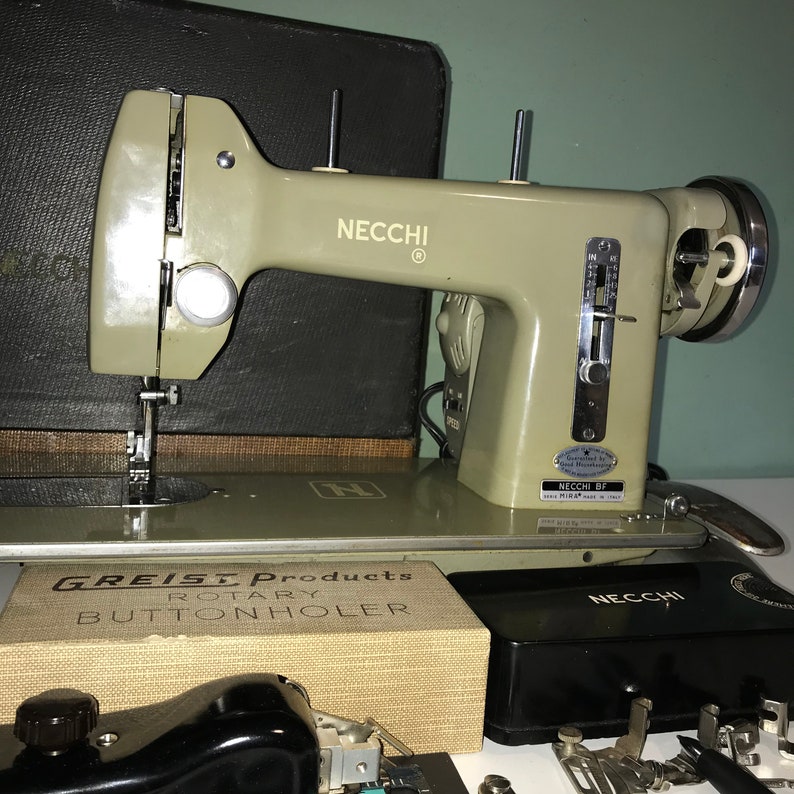 Necchi BF Mira Heavy Duty Sewing Machine w Attachments and | Etsy