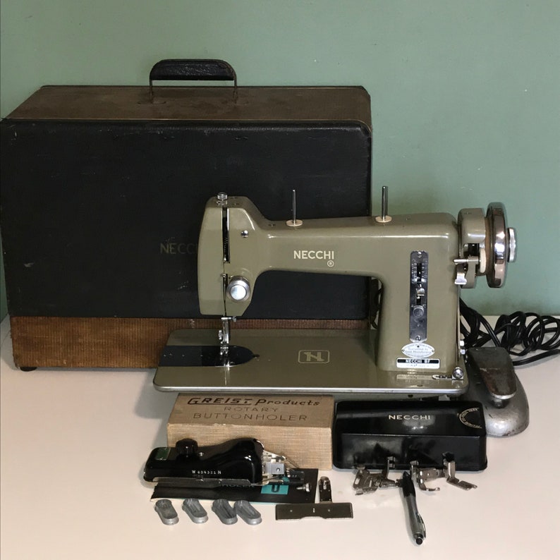 Necchi BF Mira Heavy Duty Sewing Machine w Attachments and | Etsy