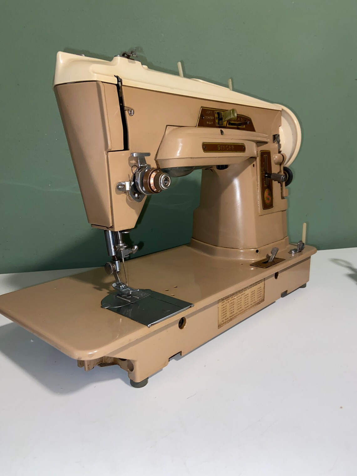 Singer 403 Slant Zigzag Sewing Machine Attachments Serviced Etsy