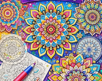 マンダラ塗り絵