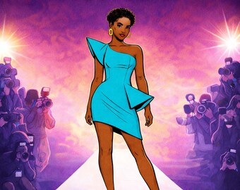 メラニンランウェイモデル