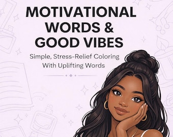 やる気が出る言葉と良い気分の塗り絵