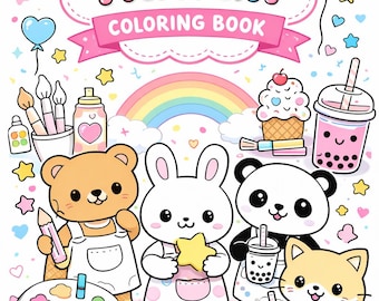 かわいい塗り絵