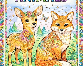 動物マンダラぬり絵：ティーンと大人のためのマインドフルアート