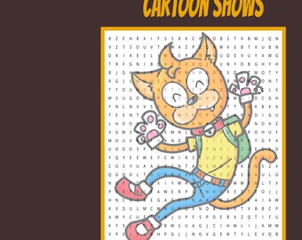 漫画ショーのワードサーチパズル（6x9サイズ）