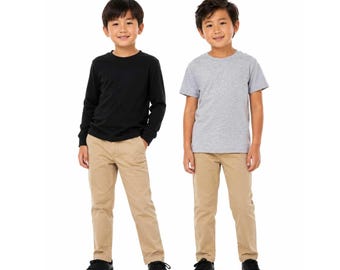 Conjunto de 3 piezas para niños de Andy & Evan: 1 camiseta de manga corta, 1 camiseta de manga larga y 1 pantalón (06). Idea de regalo personalizada.
