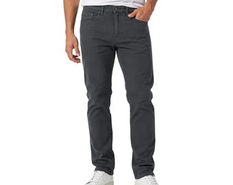 Pantalón gris para hombre Jachs Ny de 5 bolsillos, corte recto elástico (076). Idea de regalo personalizada.