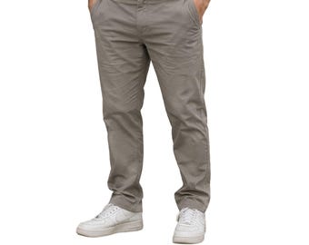 Urban Star lichtbruine broek heren stretch stretch 5 zakken ontspannen pasvorm rechte pijpen (083) Gepersonaliseerd cadeau-idee