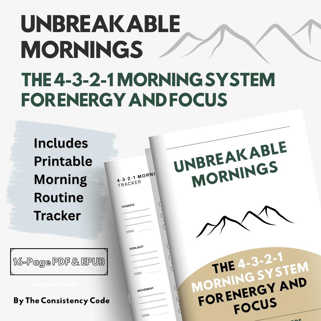 Morning Routing Books Morning Routine Ebook PDF + Printable Habit Tracker: Unbreakable ...