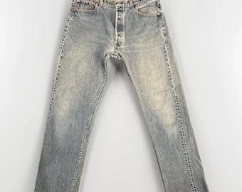 Vintage 90er Jahre Levi's 501 XX Button-Fly Denim Blue Jeans 36x36 (36x31) USA MADE