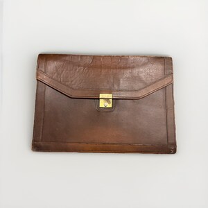 Vintage Hartmann Leather Laptop Document Portfolio Envelope Briefcase 1950 Talon