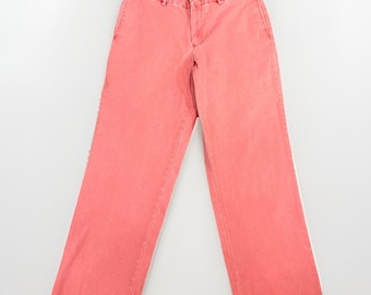 Pantalones vintage Murrays Toggery Shop para hombre, talla 36 (35x29), color Nantucket Reds lavado al sol, fabricados en EE. UU.