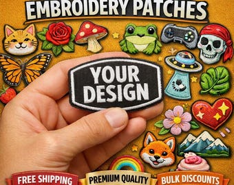 Custom Embroidery Patches | Personalized Sew-On Patches | Logo & Name Patches | Bulk  Wholesale | Free Shipping
