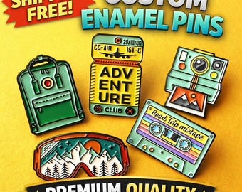 Custom Enamel Pins | Lapel pin Logo, Bulk Personalized Pins