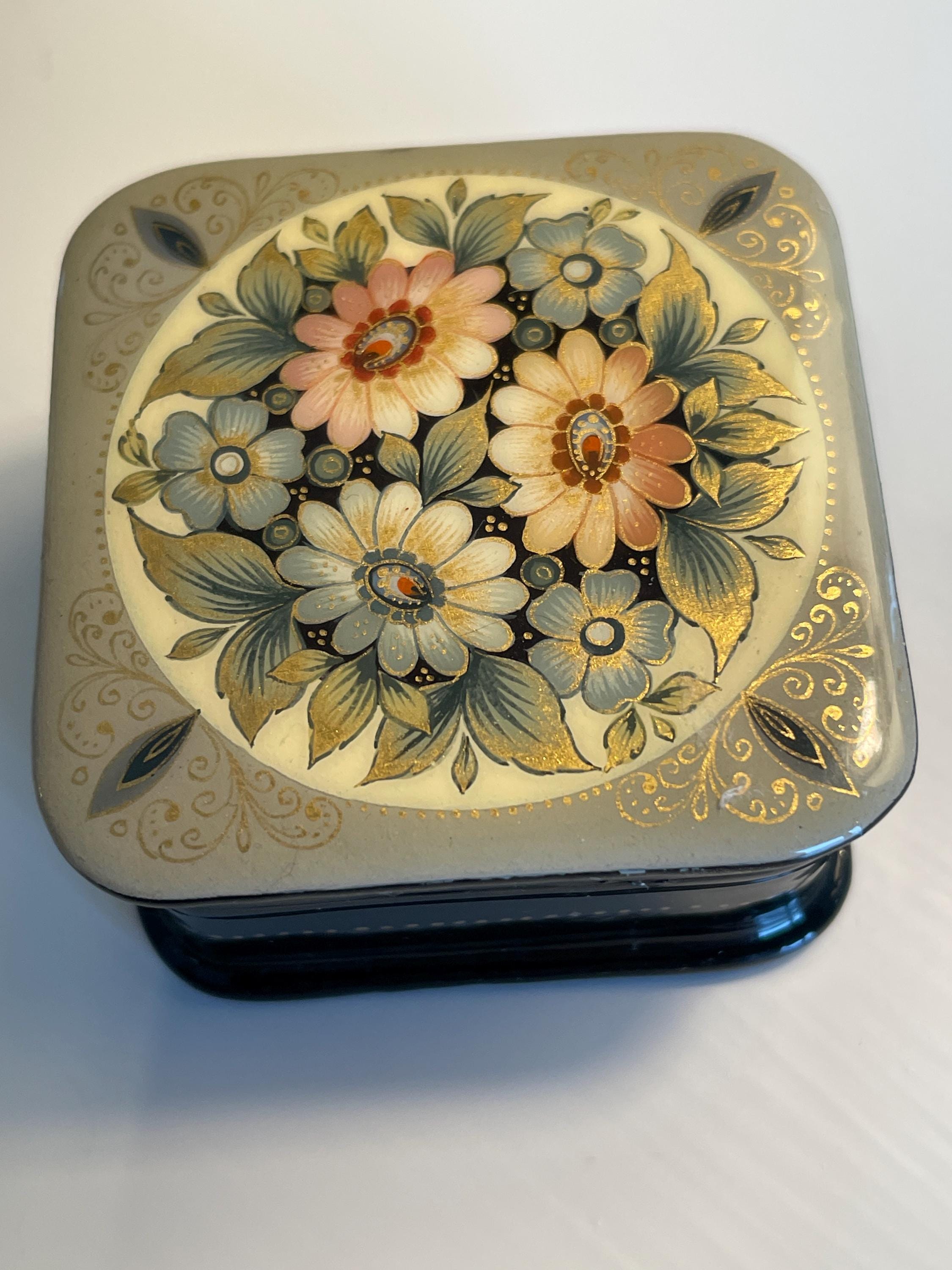 Vintage Russian Lacquer Boxes - Etsy