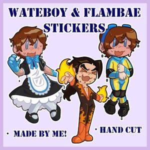 Pegatinas de Dispatch Waterboy y Flambae