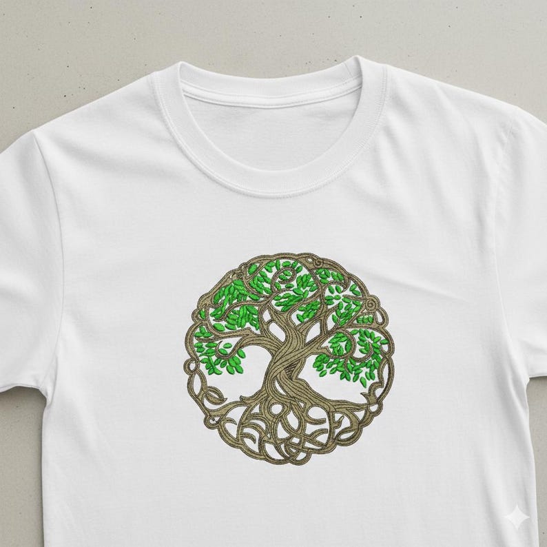 Celtic Tree of Life Embroidery Design – Yggdrasil Machine File (8 Sizes ...