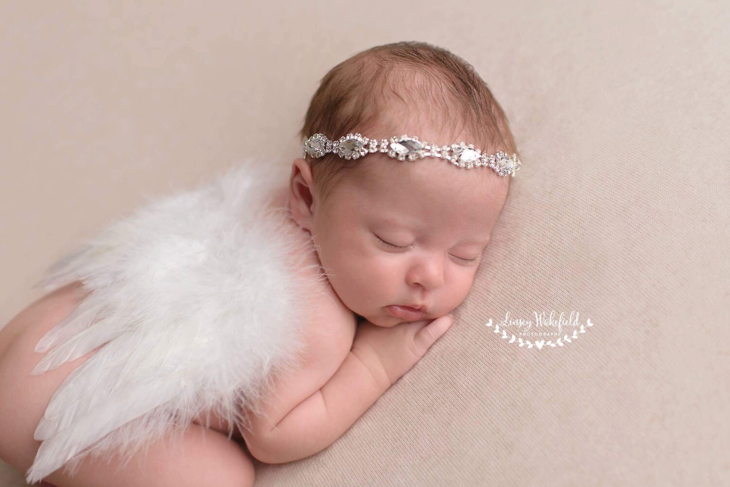 Baptism headband READY TO SHIP Christening headband Etsy