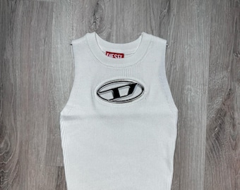 canotta bianca diesel