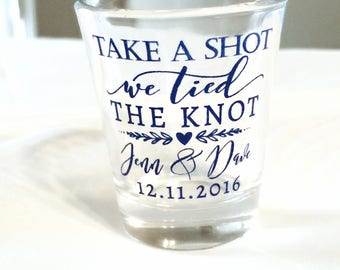 Wedding Shot Glasses Etsy